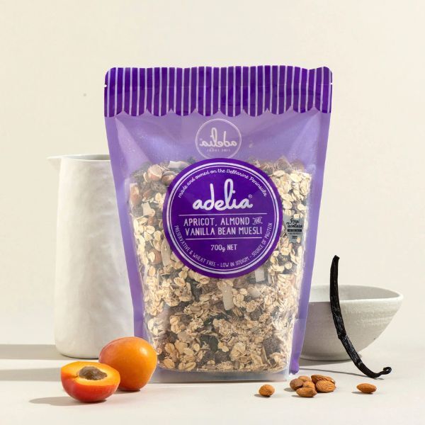 Adelia Muesli Apricot, Almond & Vanilla Bean 700g