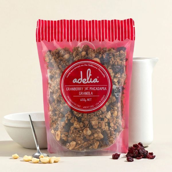 Adelia Granola Cranberry & Macadamia 650g