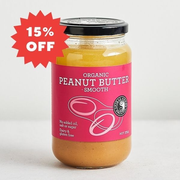 Spiral Foods Organic Peanut Butter Smooth 375g