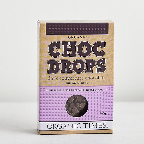 Organic Times Dark Chocolate Drops 200g